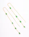 Lovisa Gold Plated Station Pear Threader Earrings In Gold