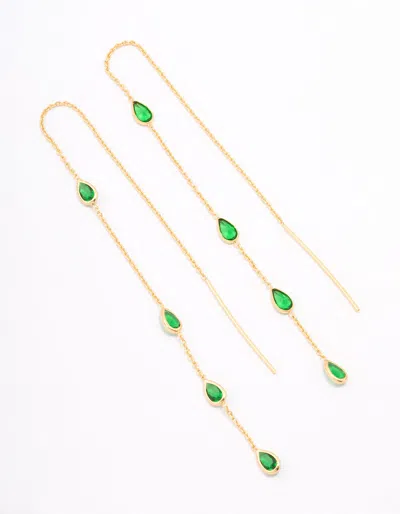 Lovisa Gold Plated Station Pear Threader Earrings
