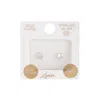 Lovisa Gold Plated Sterling Silver 1 Carat Cubic Zirconia Stud Earrings In Gold