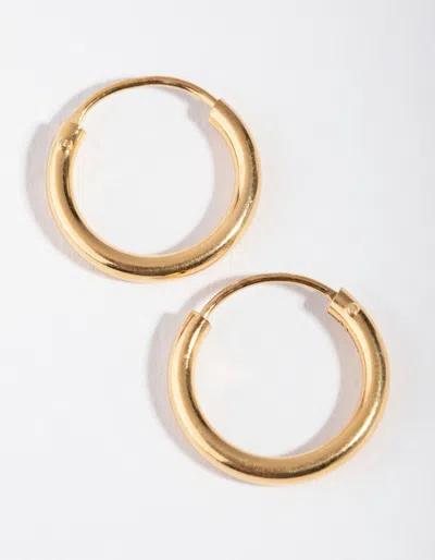 Lovisa Gold Plated Sterling Silver 15x2mm Hoop Earrings