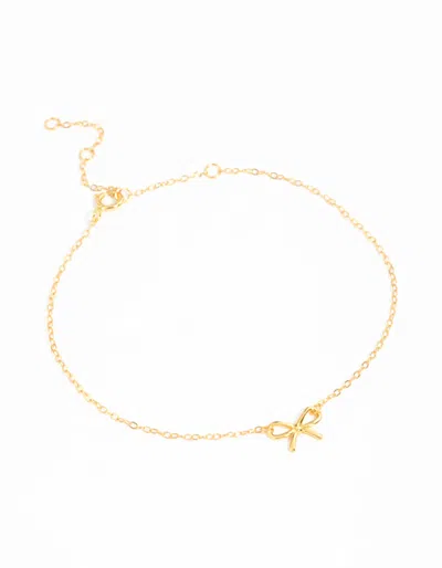 Lovisa Gold Plated Sterling Silver Bow Chain Bracelet