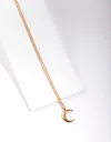 Lovisa Gold Plated Sterling Silver Crescent Moon Necklace In Gold