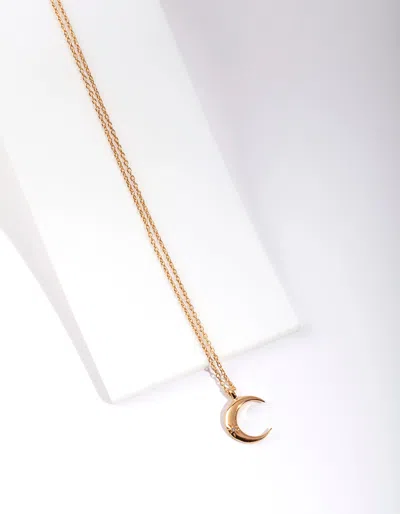 Lovisa Gold Plated Sterling Silver Crescent Moon Necklace