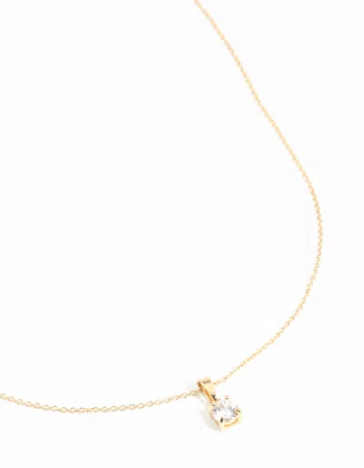Lovisa Gold Plated Sterling Silver Cubic Zirconia 1/2 Carat Bale Necklace
