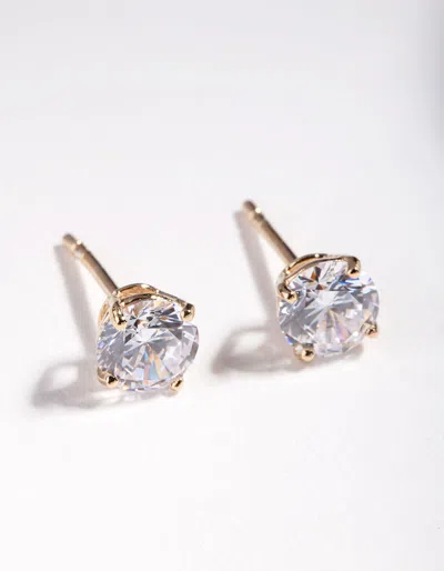 Lovisa Gold Plated Sterling Silver Cubic Zirconia 1/2 Carat Stud Earrings
