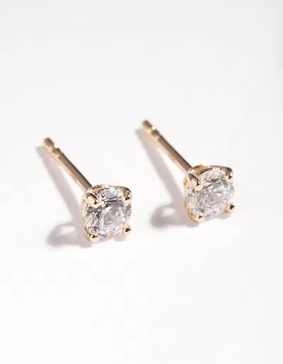 Lovisa Gold Plated Sterling Silver Cubic Zirconia 1/4 Carat Stud Earrings