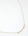 Lovisa Gold Plated Sterling Silver Cubic Zirconia Starry Necklace In Gold