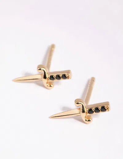 Lovisa Gold Plated Sterling Silver Dagger Stud Earrings