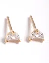Lovisa Gold Plated Sterling Silver Dolphin Tale Stud Earrings In Gold