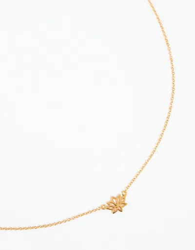 Lovisa Gold Plated Sterling Silver Lotus Necklace
