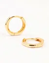 Lovisa Gold Plated Sterling Silver Mini Hexagon Hoop Earrings Premium Gold Plated On 925 Sterling Silver Hy In Gold