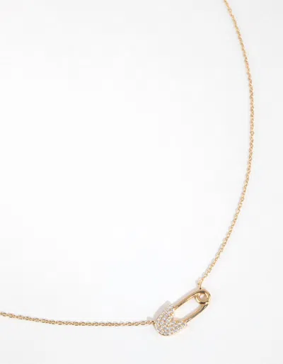 Lovisa Gold Plated Sterling Silver Pave Butterfly Necklace