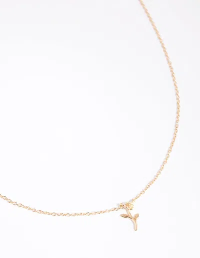 Lovisa Gold Plated Sterling Silver Rose Necklace