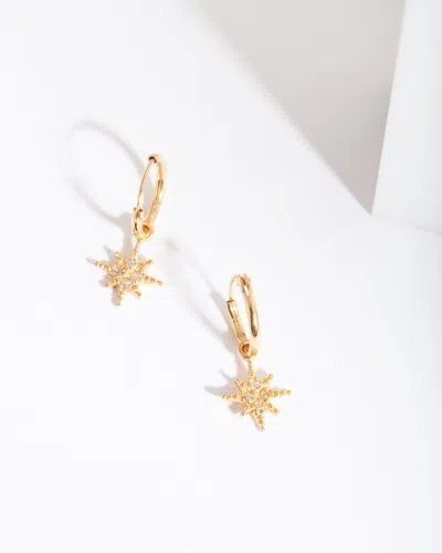Lovisa Gold Plated Sterling Silver Star Huggie Earrings