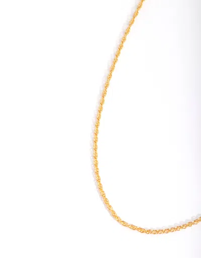 Lovisa Gold Plated Sterling Silver Twist Chain Necklace