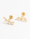 Lovisa Gold Plated Surgical Steel Cubic Zirconia Marquise Crawler Flat Back 2-pack