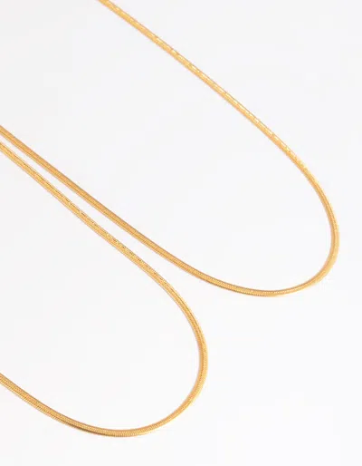 Lovisa Gold Plated Surgical Steel Fine Chain Layered Necklace