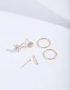 Lovisa Gold Plated Surgical Steel Flower Motif Nose Jewelry 6-pack