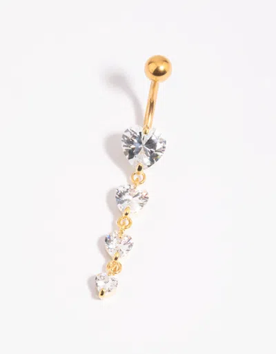 Lovisa Gold Plated Surgical Steel Heart Belly Bar