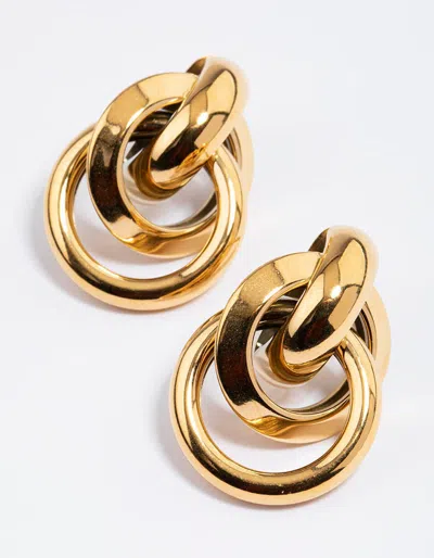 Lovisa Gold Plated Surgical Steel Knotted Link Drop Earrings