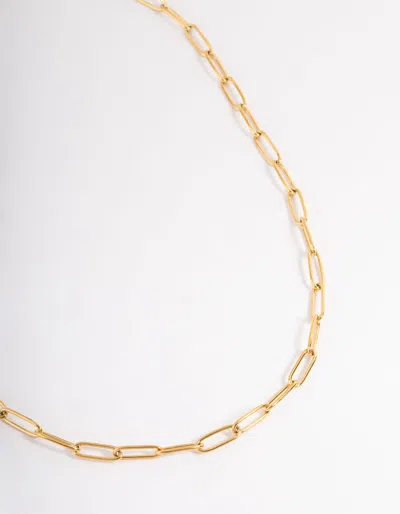 Lovisa Gold Plated Surgical Steel Open Oval Link Necklace
