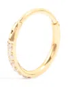 Lovisa Gold Plated Surgical Steel Pave Band Clicker Ring