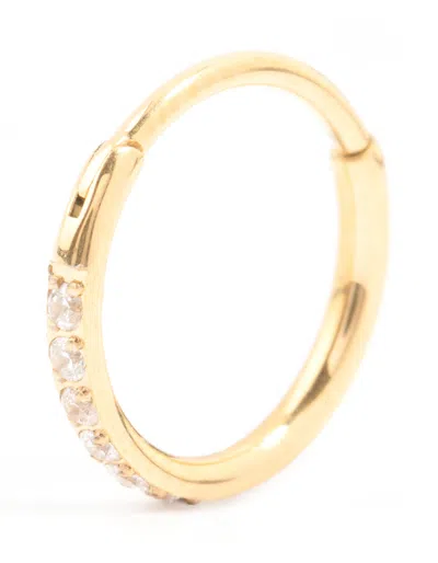 Lovisa Gold Plated Surgical Steel Pave Band Clicker Ring