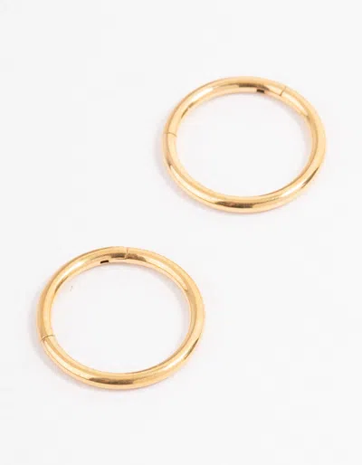 Lovisa Gold Plated Surgical Steel Sleeper Earrings 10mm