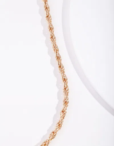 Lovisa Gold Plated Thick Rope Necklace