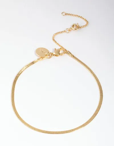 Lovisa Gold Plated Thin Snake Chain Bracelet