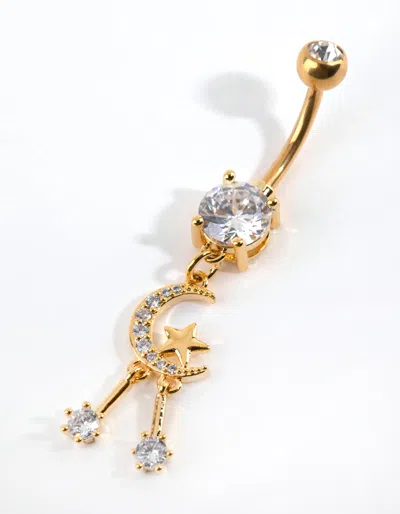 Lovisa Gold Plated Titanium Celestial Belly Bar