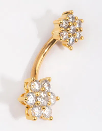 Lovisa Gold Plated Titanium Flower Belly Bar