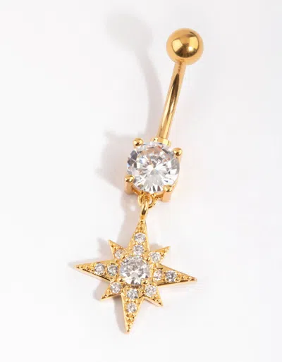 Lovisa Gold Plated Titanium Star Belly Bar