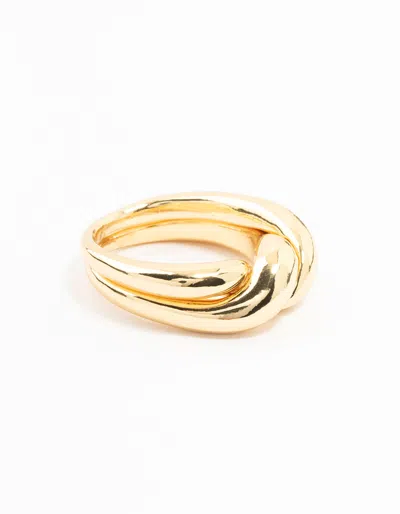 Lovisa Gold Plated Twisted Metal Band Ring