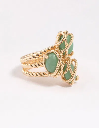 Lovisa Gold Plated Wrapped Triple Stone Ring