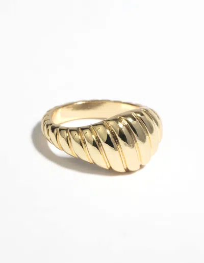 Lovisa Gold Ribbed Ring