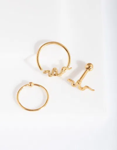 Lovisa Gold Snake Earring 3 Pack