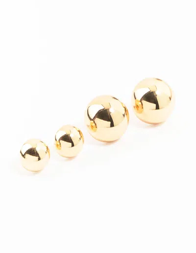 Lovisa Gold Sphere Stud Earrings 2-pack