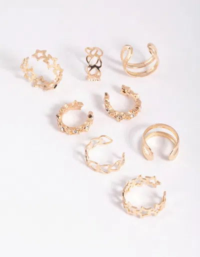 Lovisa Gold Star And Heart Ear Cuff Earring Pack