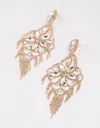 Lovisa Gold Statement Glam Drop Earrings In Gold