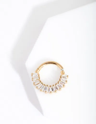 Lovisa Gold Surgical Steel Baguette Clicker Earring