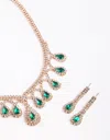 Lovisa Gold Teardrop Necklace And Earrings Set