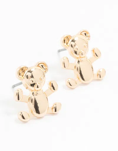 Lovisa Gold Teddy Stud Earrings