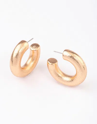 Lovisa Gold Textured Bubble Hoop Earrings