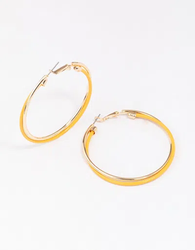 Lovisa Gold Thin Double Twist Hoop Earrings