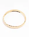 Lovisa Gold Thin Hammered Bangle In Gold