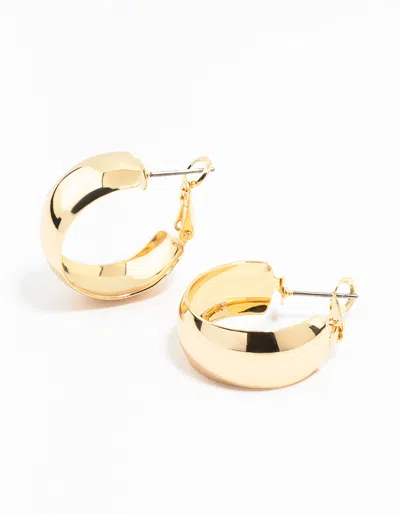 Lovisa Gold Thin Wide Hoop Earrings