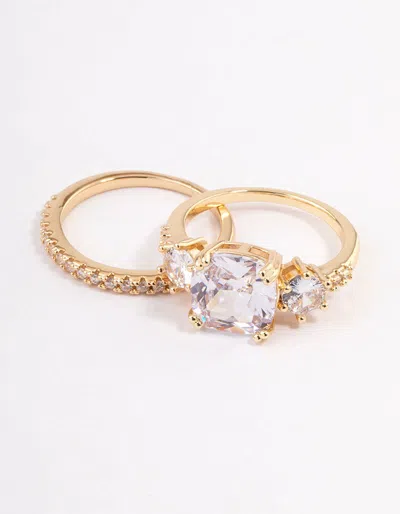 Lovisa Gold Three Stone Ring Set