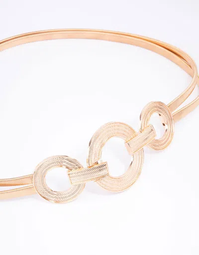 Lovisa Gold Triple Circle Stretch Belt