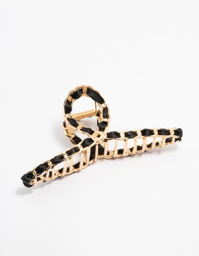 Lovisa Gold Twisted Fabric Wrap Claw Clip